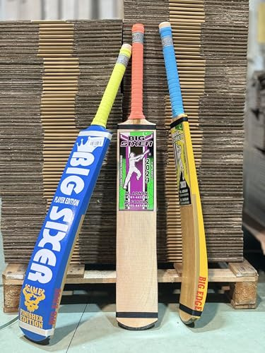 Big Sixer Sirilankan Coconut Wood Tape Ball Cricket Bat