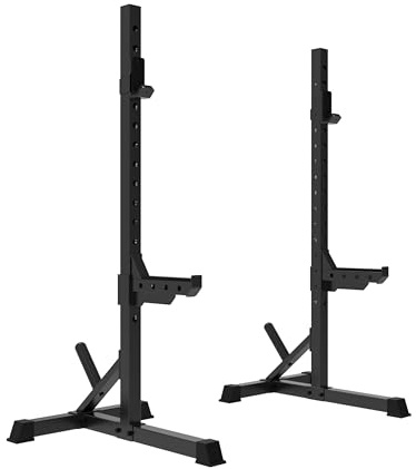 Tunturi SS60 Hantelablagen – Supporto per squat con bilanciere – Homegym con portata fino a 200 kg – Regolabile in altezza – Supporto per manubri