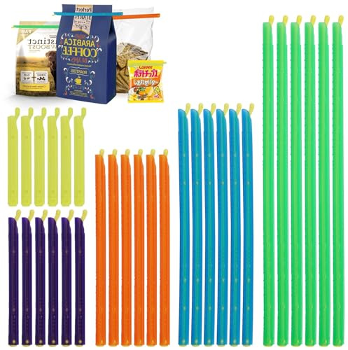 30 Pieces Colorful Plastic Food Clips, Bag Sealing Sealer Sticks