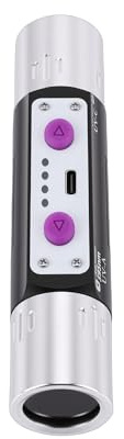 Spacnana Torcia UV 3W Ricaricabile, Doppia Testa 254nm 365nm 395nm Torcia a Luce Viola Rilevatore per Controllo Autenticità Gemme di Denaro, Ispezione Porcellana Vernice