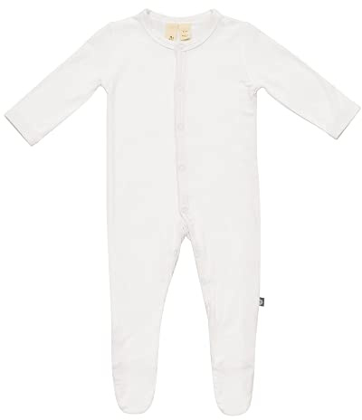 KYTE BABY Footies - Baby Footed Pajamas Made of Soft Organic Bamboo Material - 0-24 Months - Solid Colors (0-3 Months, Cloud)