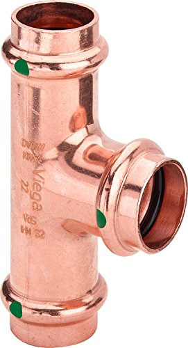 Viega ProfiPress T-Stück 15 mm alle Pressverbindungen, Typ 2418, 5 Stück