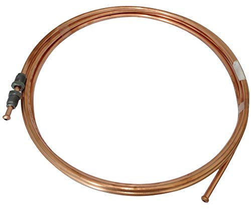 AERZETIX: Línea de freno manguera tubo de cobre Ø4.76mm con racores M10x1/M10x1 (330cm)