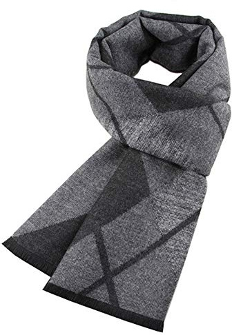 Ueither Sciarpa Uomo Autunno Invernale Termica Calda Morbida Casual Business (180cm x 30cm, Colore 37)
