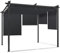 IDMarket - Pergola Sonderedition, einziehbares Dach, 3 x 3 m und 4 Jalousien, Anthrazitgrau