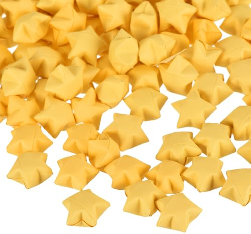 QUARKZMAN 272pz Origami Stelle Fortunate Preconfezionate Carta Stelle desiderio Oro per Miglior Augurio Natale Festa Matrimonio San Valentino Regalo Amiche