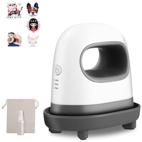 Mini pressa termica, macchina plotter pressa a trasferimento con base di sicurezza isolata, pressa da stiro per T-shirt, scarpe, fai da te, piccoli progetti HTV in vinile grigio LEAZZLE