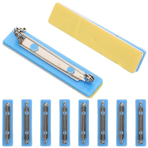 PACKOVE Lot de 10 badges autocollants avec dos en mousse et épingle de sécurité pour infirmières et employés de bureau