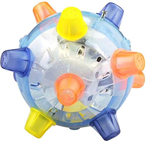 Bprtcra Children Music Dancing Ball, Baby Music Shake Jumping Ball Flash Bouncing Ball LED Disco Ball Sensory Developmental Toy Kids Early Educational Game for Toddlers (Green Color) (Green Color)