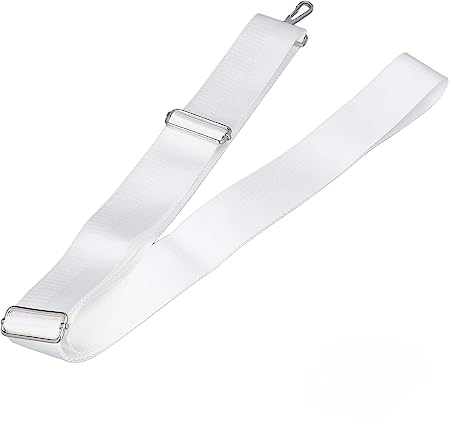 CHICIRIS Strapazierfähiger Tennisnetz-Mittelgurt, Höhenverstellbare Tennisnetzgurte, Edelstahlschnalle, weiß, für Tennisausrüstung