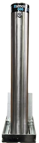 Ramco 600 Stainless Steel Telescopic Driveway Parking Drop Down Security Bollard