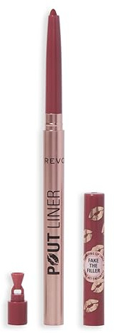 Revolution Beauty, Pout Bomb Plumping Lip Liner, Long Lasting Lip Shaper with Hyaluronic Acid & Vitamin E, Vegan & Cruelty-Free, Warm Peach Orange