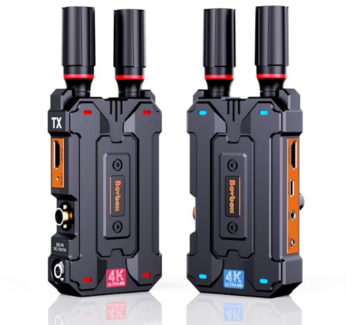 4K Wireless VideoTransmitter and Receiver with SDI HDMI Input Output,1000ft Wireless HDMI Transmission 4K30 1080P60, Plug & Play 5G 2.4G for Live Stream Low Latency,AMS Out,Up to 4 Receiver