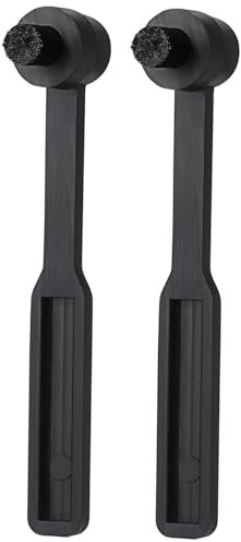 SHINEOFI Pulitore Per Puntine Dei Dischi in Vinile 2 Pezzi, Spazzola Compatta in Nylon Per La Pulizia Delicata Dello Stilo Del Giradischi, Kit Portatile Per Appassionati Di Vinili Ed Elettronica