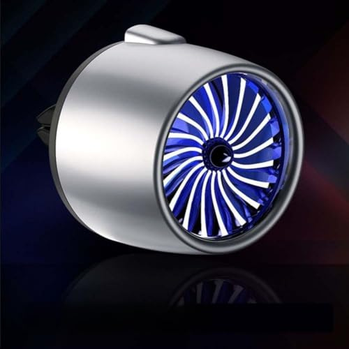 Honseadek Diffuseur d'aromathérapie de voiture pour grille d'aération, désodorisant d'huiles essentielles parfumées de voiture avec lumière LED ambiante, rotation à 360°, compatible avec (lumière