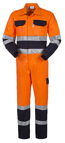 Rossini Trading A4013021XL Tuta Lucentex Bicolore, Arancione/Blu, XL
