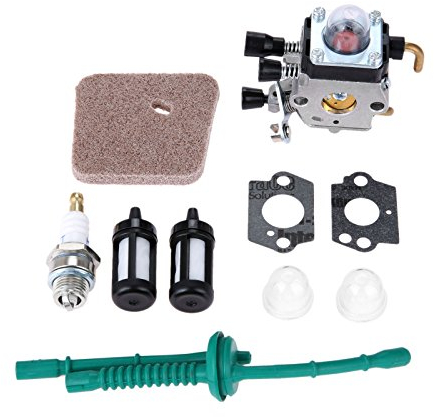 Hicello Vergaser Luftfilter Kraftstoffleitung Kit für STIHL FS38 FS45 FS55 String Trimmer Rasenmäher