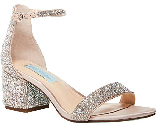 Betsey Johnson Mari, Sandali con Tacco Donna, Champagne, 37 EU