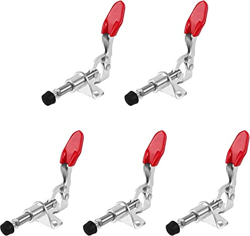 LATRAT Lot de 5 pinces verticales, en fer galvanisé, outil de serrage rapide, outil de serrage rapide léger