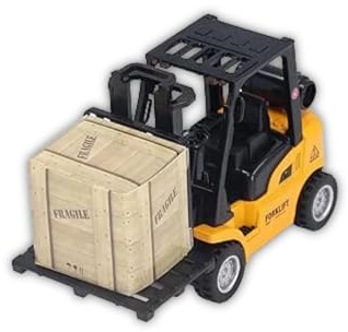 Jouet Chariot Élévateur, Véhicule de Construction en Alliage et Plastique pour Enfants - Jeu d'Imitatio 3 Ans et Plus