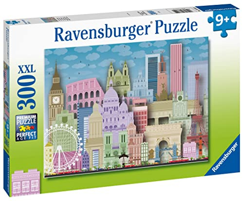 Ravensburger Kinderpuzzle - 13355 Buntes Europa - 300 Teile Puzzle für Kinder ab 9 Jahren