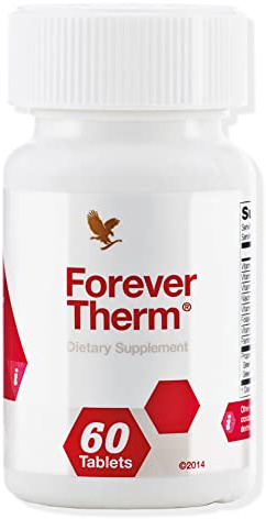 Forever Therm, Nahrungsergänzungsmittel, Vitaminkomplex, Grüner-Tee-Extrakt, Koffein, Energiestoffwechsel anregen, Vitalität, glutenfrei (60 Presslinge)