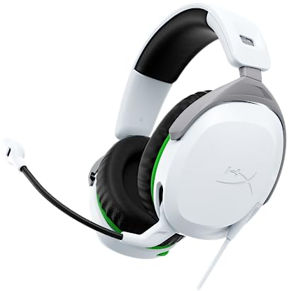 HyperX CloudX Stinger 2 – Gaming Headset for Xbox [licensed], Signature Comfort, Adjustable Headband, Wired, White
