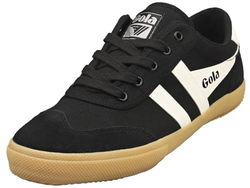 Gola Badminton Mens Casual Trainers in Black White - 9 UK