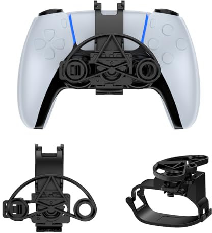Volantes de Carreras para PS5, Mini Volante Controlador de Juego Volante Auxiliar Accesorios de Repuesto para PS5 (Blanco)