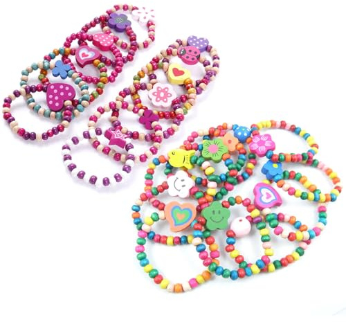 BDSHUNBF 24 Pcs Braccialetti Amicizia per Bambina, Kit Gioielli Regalini Compleanno