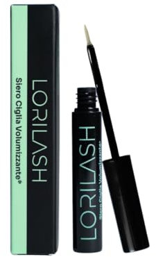 LULULAB Siero Allungante Ciglia e Siero Sopracciglia Ricrescita Rapida con Peptidi e Pantenolo – Siero per Ciglia Crescita Ciglia, Rinforzante e Nutriente – Formula Naturale Made in Italy da 7 ml