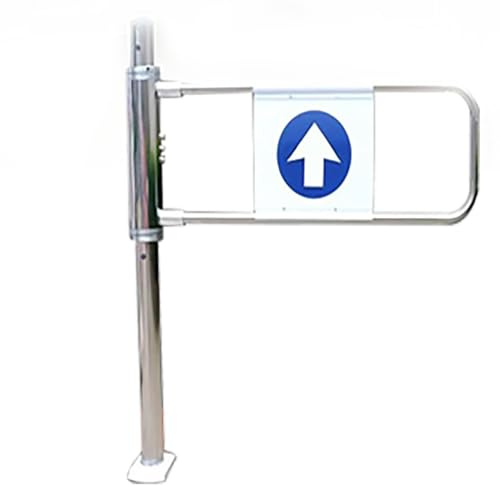 Puerta batiente automática de metal para entrada de supermercado, portal de seguridad con resorte unidireccional, puerta izquierda 60 x 100 cm para biblioteca, tienda y espacios al aire libre