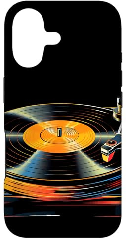 Tourne-Disque Vinyle des années 80 et 90 Musicien DJ Coque pour iPhone 17