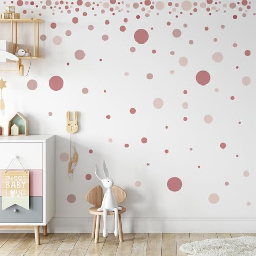 140 Pezzi Adesivi Murali Bambini, Adesivi Murali Camera da Letto, Punti Adesivo da Parete, Boho Punti Adesivi Murali, Adesivi Muro Bambini Cameretta, Camera da Letto Asilo Nido Decor