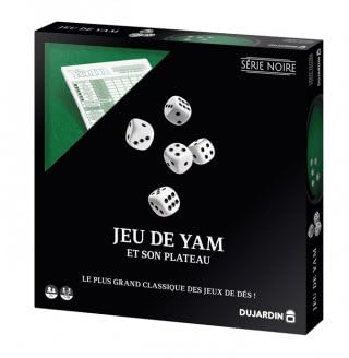 OTTO Jeu de Yam Complet (5 dés, Piste de Jeu 26 cm, Bloc de Score)