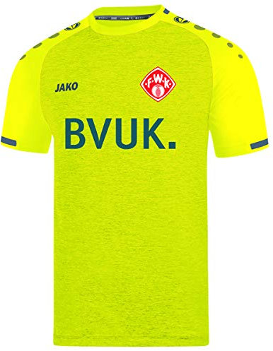 Jako Kinder Würzburger Kickers Trikot KA Ausweich, (Saison 19/20), light yellow/Anthrazit, 164, WK4219I