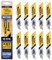 AMBOSS METAL SHOCK - 10x Säbelsägeblatt Länge 150 mm / 8 ZpZ - ideal für Abriss/Fahrzeugrettung/Aufbau/Demontage/Rohrleitungsbau - geeignet für Stahl (Rohre/Profile/Träger) sowie Gussrohre