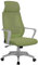 TRISENS Bürostuhl mit Lordosenstütze im Netzstoff-Design Schreibtischstuhl mit Wippfunktion ergonomischer Drehstuhl mit Einer verstellbaren atmungsaktiven Rückenlehne, Farbe:Grau/Grün