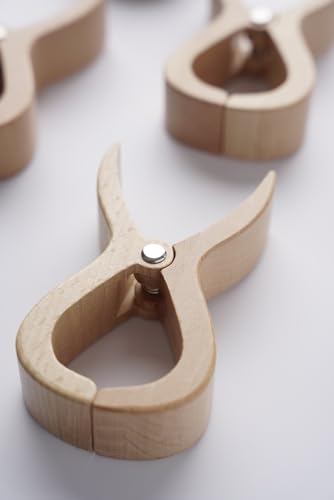 Accessories Spezielle Große Clips aus Holz Strand Klammern für Strandtuch Wäscheklammern Klammer Strandliege Yacht Kinderwagen Zubehör Geschenk (2, groß)