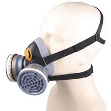 1PEZZO SEMIMASCHERA M6400 JUPITER IN POLIPROPILENE E TERMOPLASTICA C/FILTRI - taglia M/L