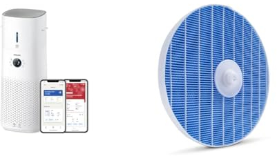 Philips 3000 Series 2-in-1-Kombigerät für Luftreinigung und -befeuchtung & Befeuchtungselement für 2-in-1 Luftreiniger und -befeuchter der Serien 3000 und 3000i