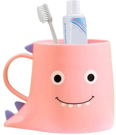 Gobelet à brosse à dents épais en forme de dinosaure pour - Accessoires de salle de bain portables pour étudiants, , filles, garçons