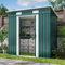Xbro Capanno per Attrezzi in Metallo 2.11m², Casetta da Giardino da Esterno con Tetto Spiovente e Porta Scorrevole, Casetta per Attrezzi con Serratura e Guanti, 183x109x182 cm