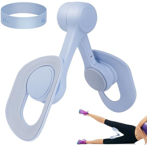 Pelvic Floor Trainer for Women & Men, Hip & Inner Thigh Muscle Master Exercise Devices, Adjustable Leg Strengthener Workout Exercise Equipment for Home Use with Resistance Band
