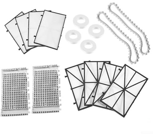 GLFLOW Kit di pulizia per piscina per Dolphin con pannello filtro fine 9991433-R4 Spazzole Tracce per CC Plus Robot
