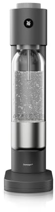 WMF Element One 0608116040 - Gorgogliatore a 3 livelli di frizzante, completamente automatico, salvaspazio, elegante cassa in acciaio inox, colore lava,