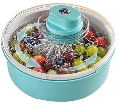 Fruktslunga elektrisk bär- och grönsakscentrifug | Frukt- och grönttvättare För Sallad, Bär, Jordgubbar, Körsbär, Vindruvor, , Camping och