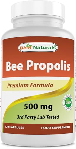 Best Naturals Bee Propolis 500 mg 120 Capsules (120 Count (Pack of 2))