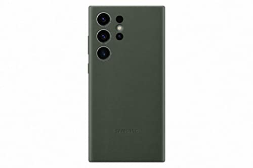 Samsung Leather Smartphone Case EF-VS918 für Galaxy S23 Ultra, Handy-Hülle, Echtleder, Schlankes Design, Green