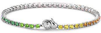 Ti Sento - Milano Damen-Armband 925er Silber Zirkonia 18 Mehrfarbig 32024043